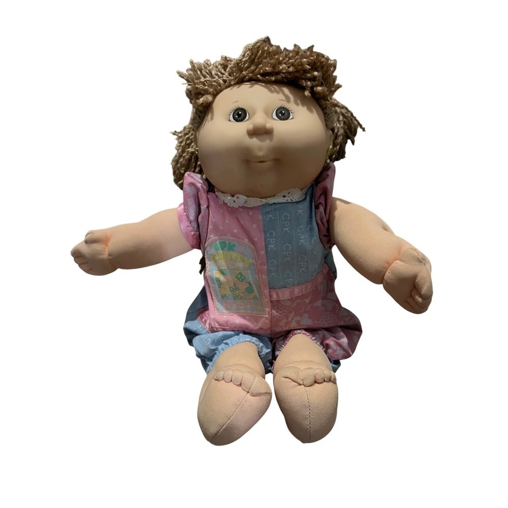 Cabbage Patch Kids 20th Anniversary Doll 1983-2003 Kissing Kids Brown Hair